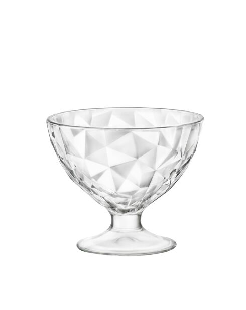 12 Coupes à glace junior Diamond transparents - 36 cl