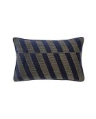 Housse de coussin Diagonal Stripe bleu marine - 30x50 cm