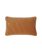 Kussenhoes Diagonal Stripe oker - 30x50 cm