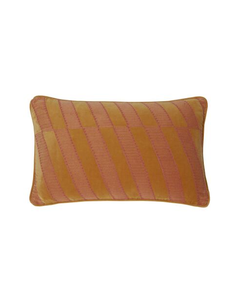 Kissenhülle Diagonal Stripe, 30 x 50 cm, ockerfarben
