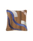 Fodera per cuscino Fragment marrone caramello - 45x45 cm