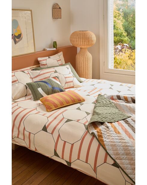 Housse de coussin Fragment kaki - 30x50 cm