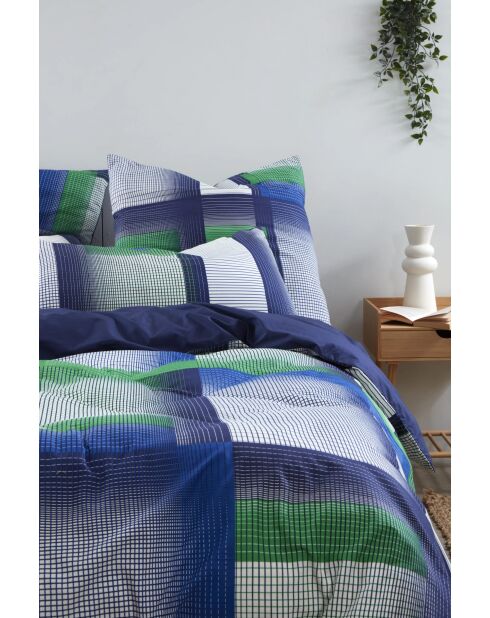 Housse de couette Yvonne bleue - 140x200 cm