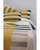 Funda nórdica de color ocre vibrante