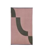 Tovagliolo con frammenti rosa chiaro