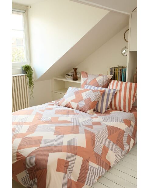 Housse de couette Stella rose clair - 140x200 cm