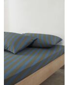 Lenzuolo con angoli Diagonal Stripe kaki