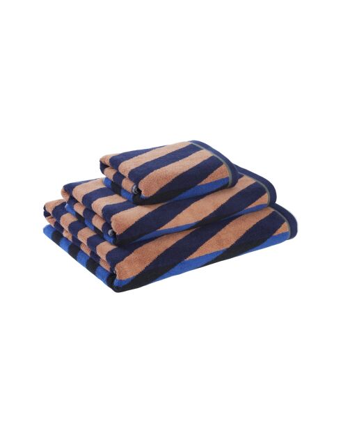 Serviette Diagonal brune