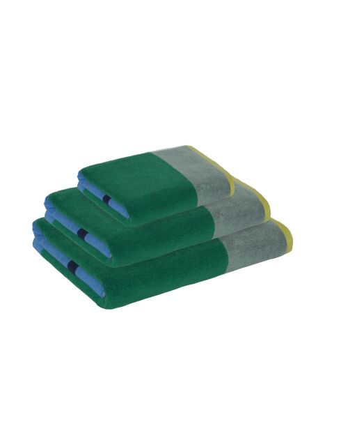 Serviette Colorblock verte