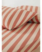 Drap-housse Diagonal Stripe rose