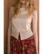 Top en coton Mausi Liso champan