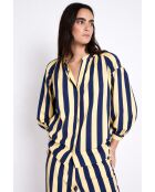 Blauwe katoenen blouse Venice Barras