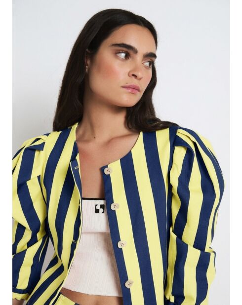 Blaue Baumwolljacke von Farol Barras