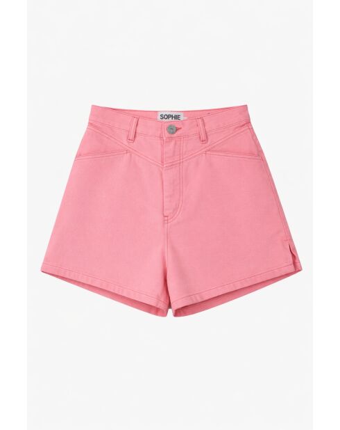 Roze korte broek van katoen van Corse Canbas