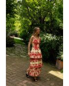 Rotes Baumwollkleid Clo Estampado
