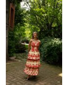 Rotes Baumwollkleid Clo Estampado