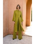 Pantaloni Icon Cupro verde oliva
