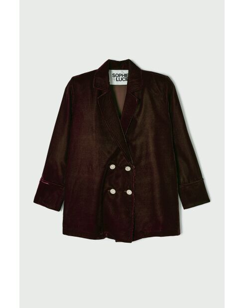 Braune Icon Samtjacke