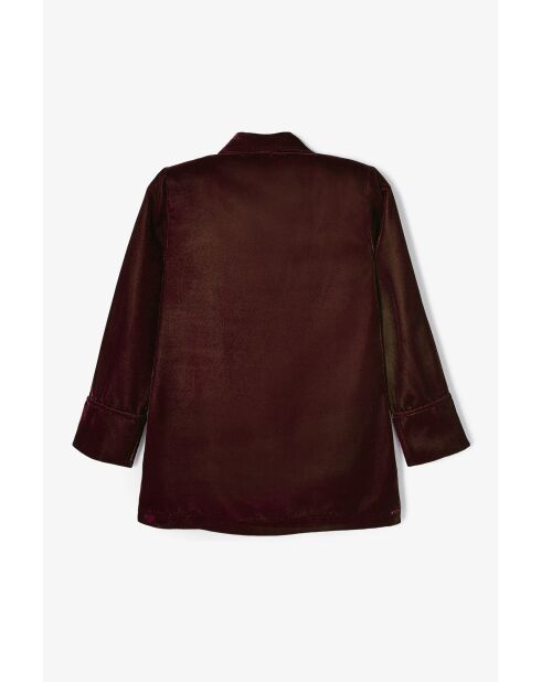 Braune Icon Samtjacke