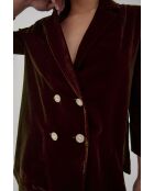 Braune Icon Samtjacke