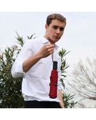 Parapluie pliable automatique Biggdesign Moods Up bordeaux rouge - D. 98 cm