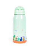 Bouteille d'eau Milk&Moo Jungle Friends verte - 20,5 x 8 cm