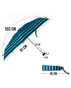 Parapluie pliable Biggdesign Moods Up noir vert