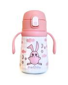 Bouteille d'eau Milk&Moo Bunny Thermique rose- 17 x 8,3 cm