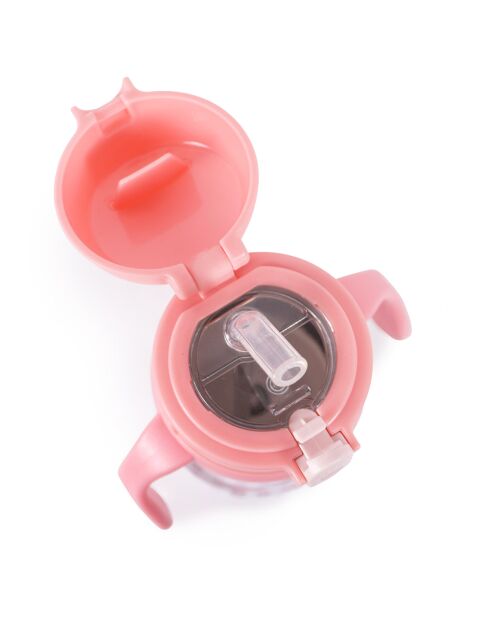 Bouteille d'eau Milk&Moo Bunny Thermique rose- 17 x 8,3 cm
