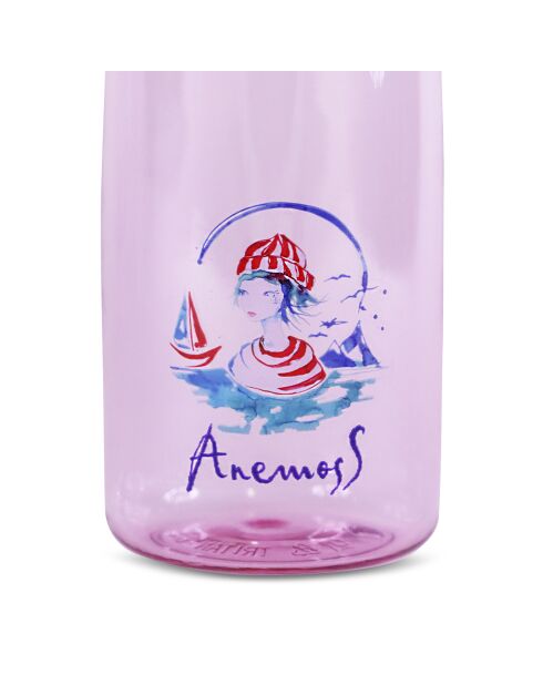 Bouteille d'eau en plastique Anemoss pourpre - 600 ml