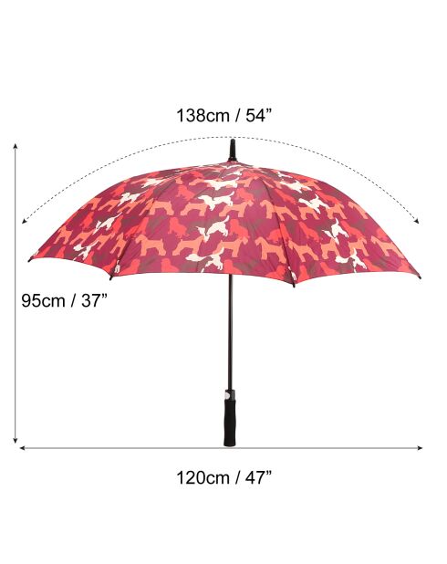 Ombrello pieghevole multicolore Biggdesign Dogs - 138 cm