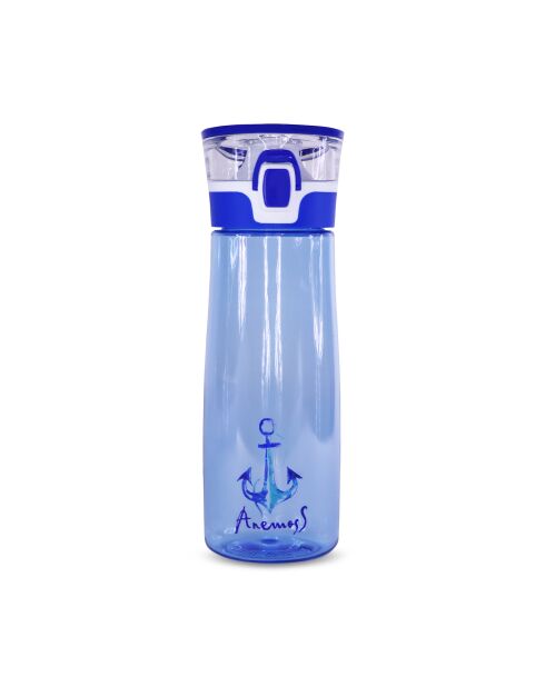 Bouteille d'eau en plastique Anemoss bleue - 600 ml