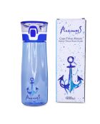 Bouteille d'eau en plastique Anemoss bleue - 600 ml