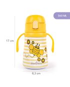 Bouteille d'eau Milk&Moo Bee Thermique jaune- 17 x 8,3 cm