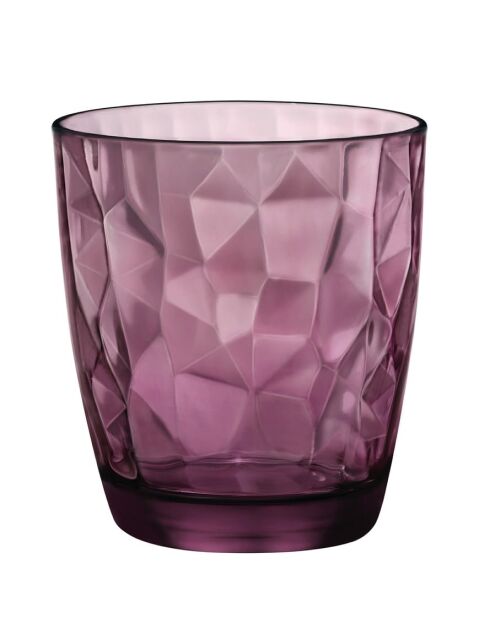 6 Tumblers Diamond DOF mauve - 39 cl