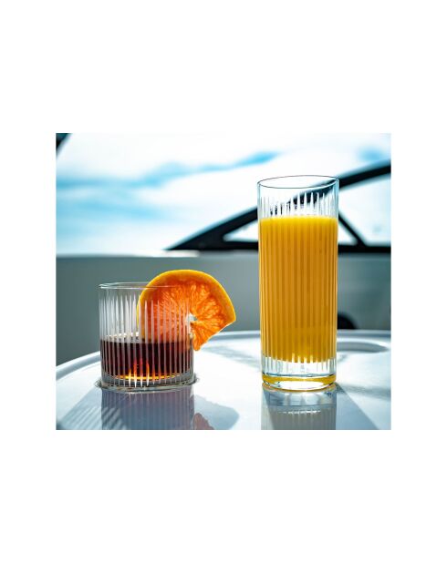 6 Gobelets Soho transparents - 32 cl (D 8 x H 9,4 cm)