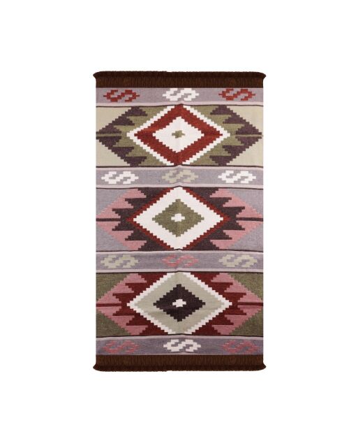 Tapis réversible BiggHome vintage multicolore - 80 x 150 cm