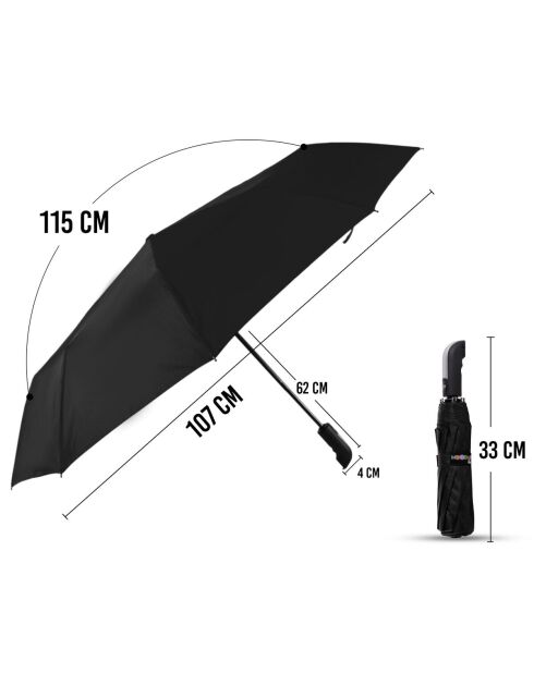 Parapluie pliable Biggdesign Moods Up noir