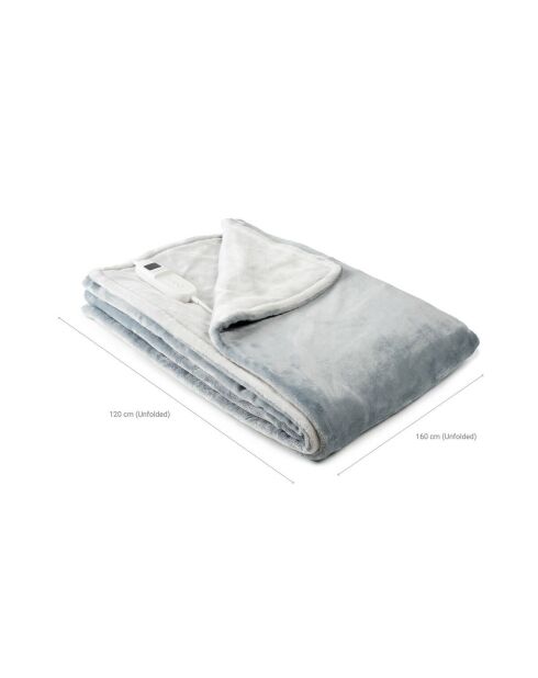 Couverture Chauffante Elakef grise - 120 x 160 cm