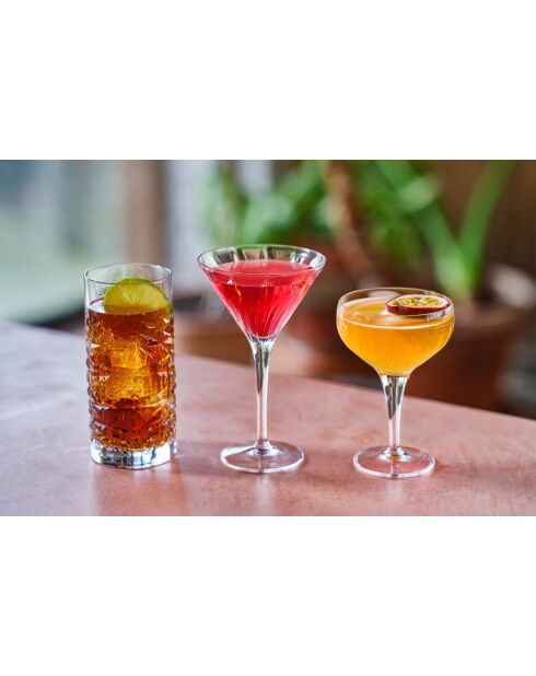 6 durchsichtige Mixology-Cocktailgläser - 22,5 cl