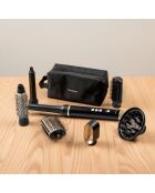 Brosse sèche-cheveux et coiffeur multifonction Ionique avec technologie Coanda et Wavify noir/doré - D. 4,3 x 24 cm
