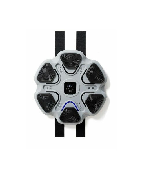 Machine de boxe musicale rechargeable Beatfist gris/noir - 37,5 x 37,5 x 5 cm