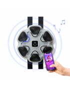 Machine de boxe musicale rechargeable Beatfist gris/noir - 37,5 x 37,5 x 5 cm