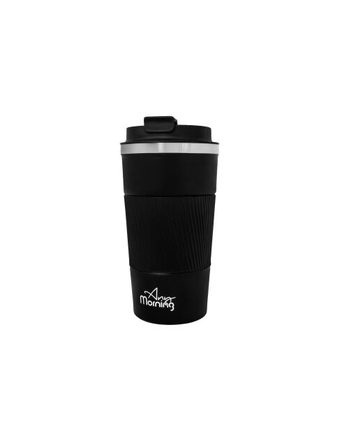 Tasse thermos avec couvercle Any Morning noire - 500 ml