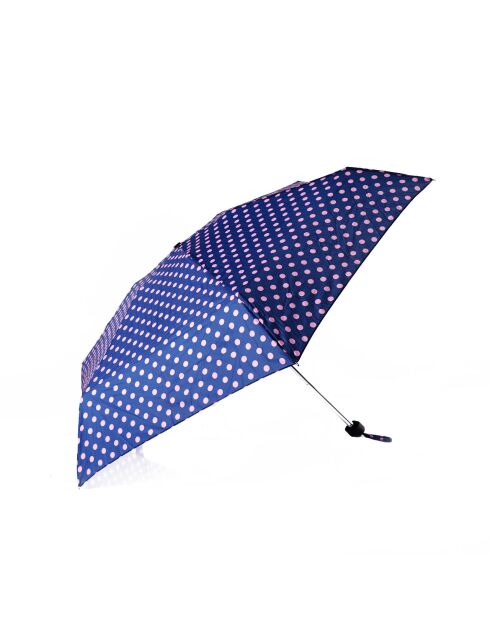 Parapluie pliable Biggdesign Moods Up rose/Bleu marine