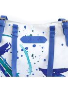 Anemoss Anchor blau-weiße Strandtasche - 50 x 28 cm