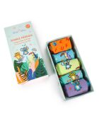 Confezione da 5 paia di calzini per bambini Milk&Moo Jungle Friends 27-30 multicolori