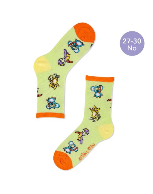 Confezione da 5 paia di calzini per bambini Milk&Moo Jungle Friends 27-30 multicolori