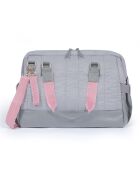 Bolsa organizadora para cochecitos Milk&Moo gris oscuro - 18 x 41 x 34 cm