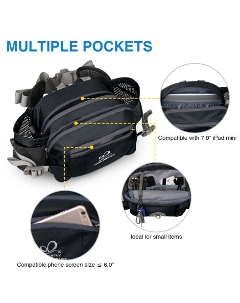 Waterfly Utility Max 2.0 Bergrucksack, Dunkelgrau, 5 l